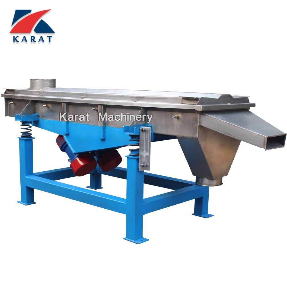 Plastic pellet screening machine linear vibrating sieve machine