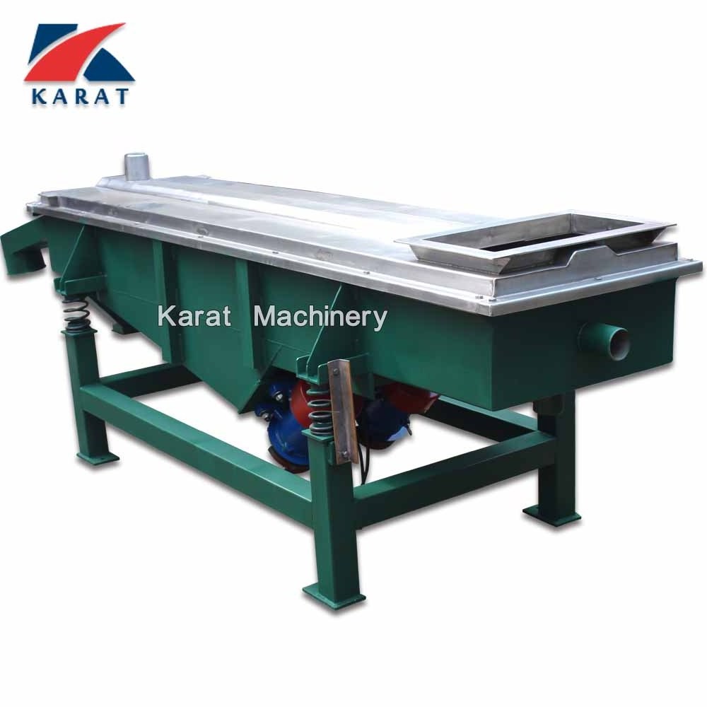 Plastic pellet screening machine linear vibrating sieve machine