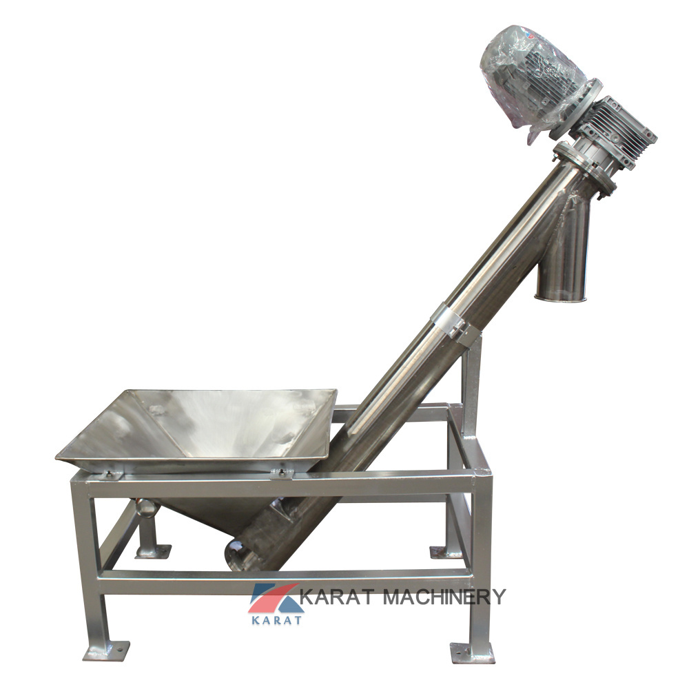 Granular Stainless Steel Powder Feeder Screw Conveyor Automatic Wood Chip Conveyor