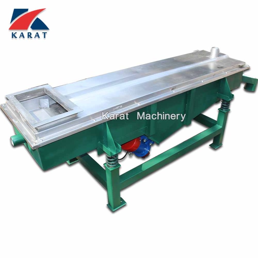 Plastic pellet screening machine linear vibrating sieve machine