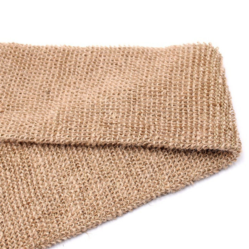 natural jute back strap wash cloth organic hemp exfoliating bath body back scrubber