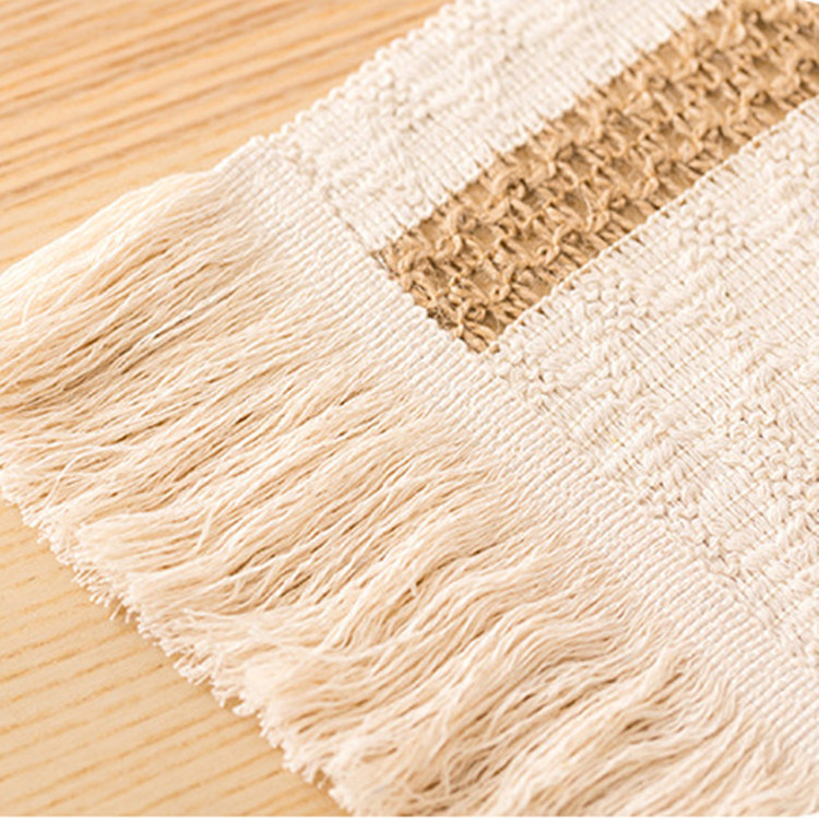 Farmhouse Style Dining Table Runner Linen,Burlap Table Runners Cotton,Wedding Table Runner