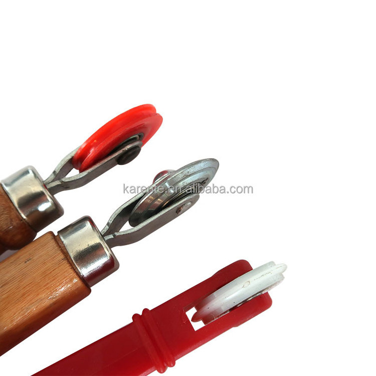 Window Screen Installation Rolling Tool Hand Spline Roller Plastic Solid wood  Handle Window Screen Install Tool