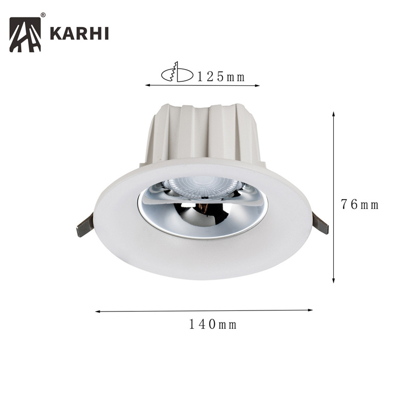 (New Original) Cut-out 75mm Ip54 Led Downlight Hidden Camera Wall Spot Light Recargable De 1050w