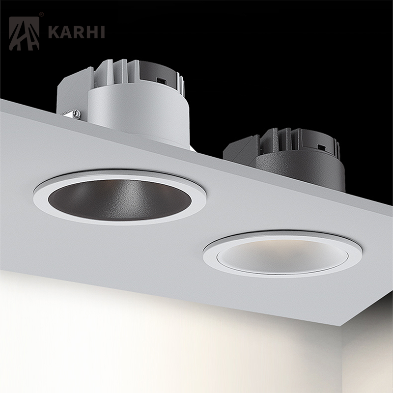 No Glare All-In-One Die Casting Aluminium Flicker-free 55mm 8W Lens Cob Downlight Led Recessed Lighting Spot Lights Down Lights