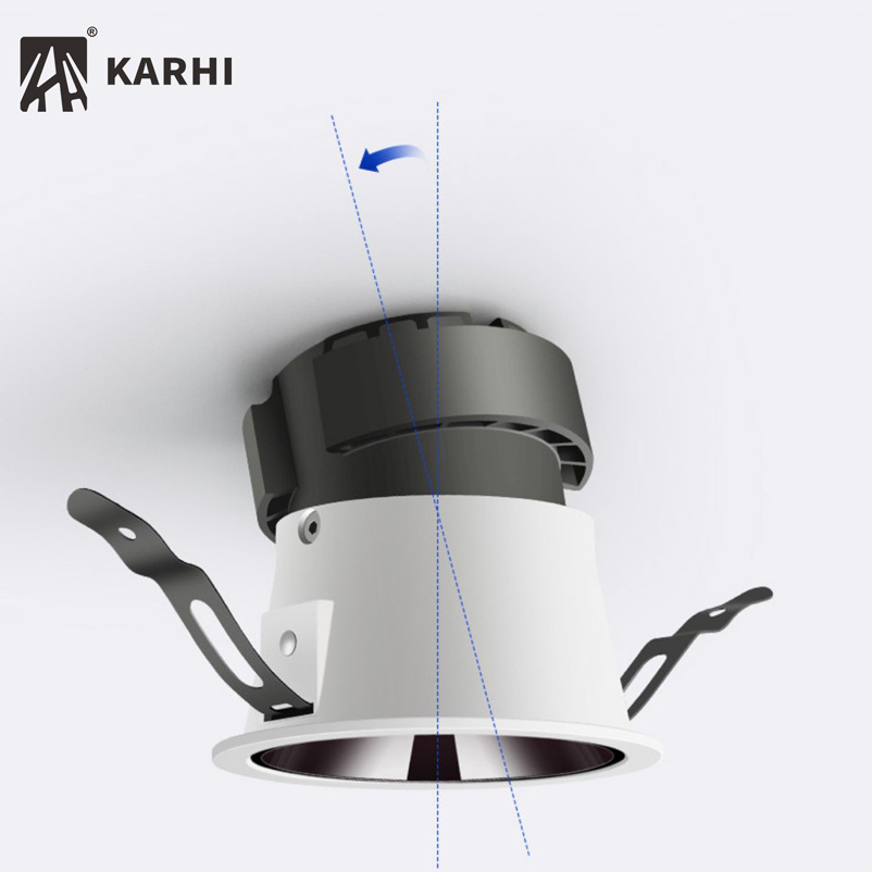 2023 New Product Matt Silver Reflector Karhi Spotlight Hunting Spot Lights 12v Australian Standard Led Down Light