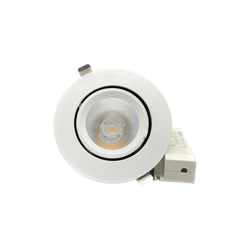 Hotel Lights 24 Degree 6 Inch Mini Ultra Slim Led Recessed Downlight 120mm Cutout