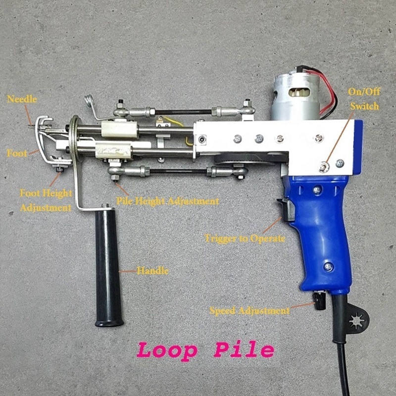 Manufacturer good quality carpet tufting machine AK-2 loop pile rug tufting gun