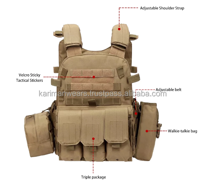 Tactical Vest Plate Carrier Combat Tactic Men's Security Vests Tactical Combat Vest