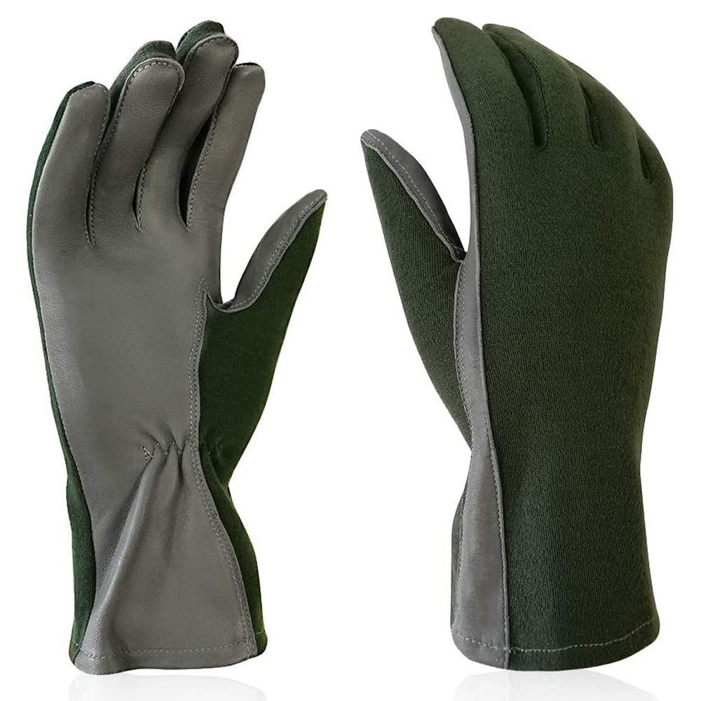 Fashionable tactical cold weather Nomex pilot flight gloves