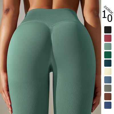 Custom Sport Seamless Girl Pics Sexy Ass Scrunch Booty Workout Butt Lift Woman Fitness Pants Yoga Leggings