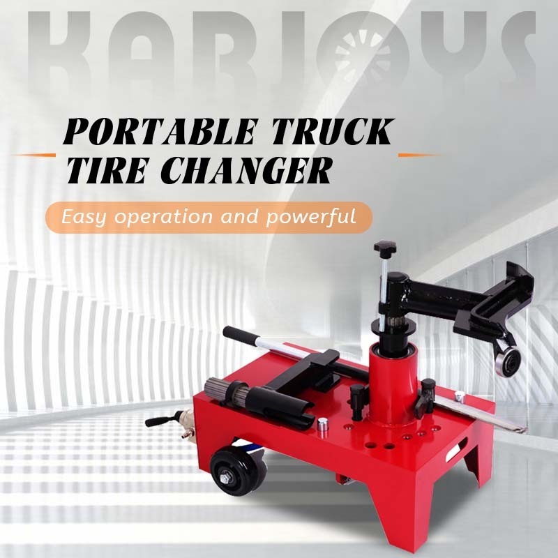 Mobile truck tyre changer tire removal machine R22.5 vertical truck tire changer