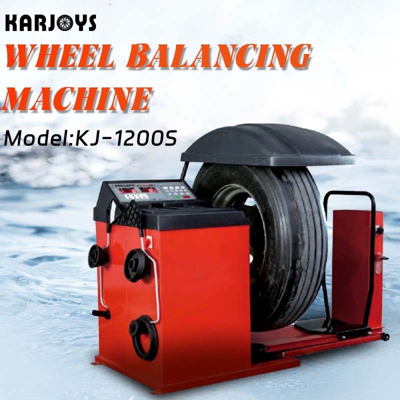 Karjoys Hot Sale 10''~28'' Automotive Truck Wheel  Car Wheel Balancer Machine with Tire Lift