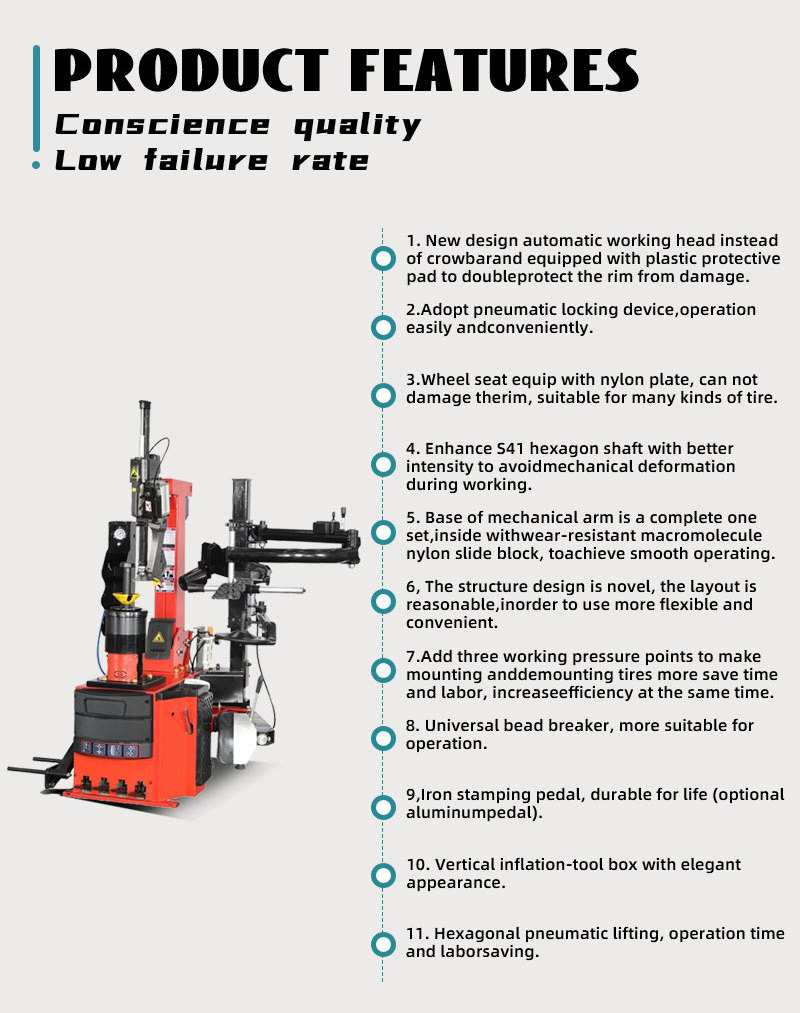 Car Tire Repair Equipment Tyre Changer Full Automatic Tire Mounting Machine For Sale with CE Standard