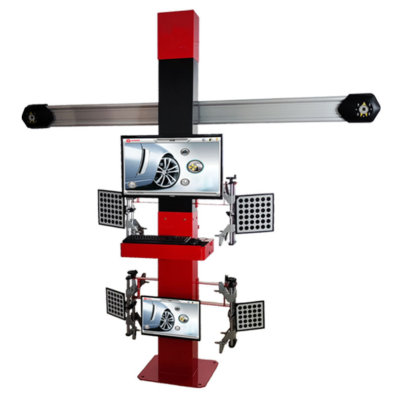 Karjoys Four Post Car Lift And 3d Wheel Alignment Equipment Machine Full Set For Sale