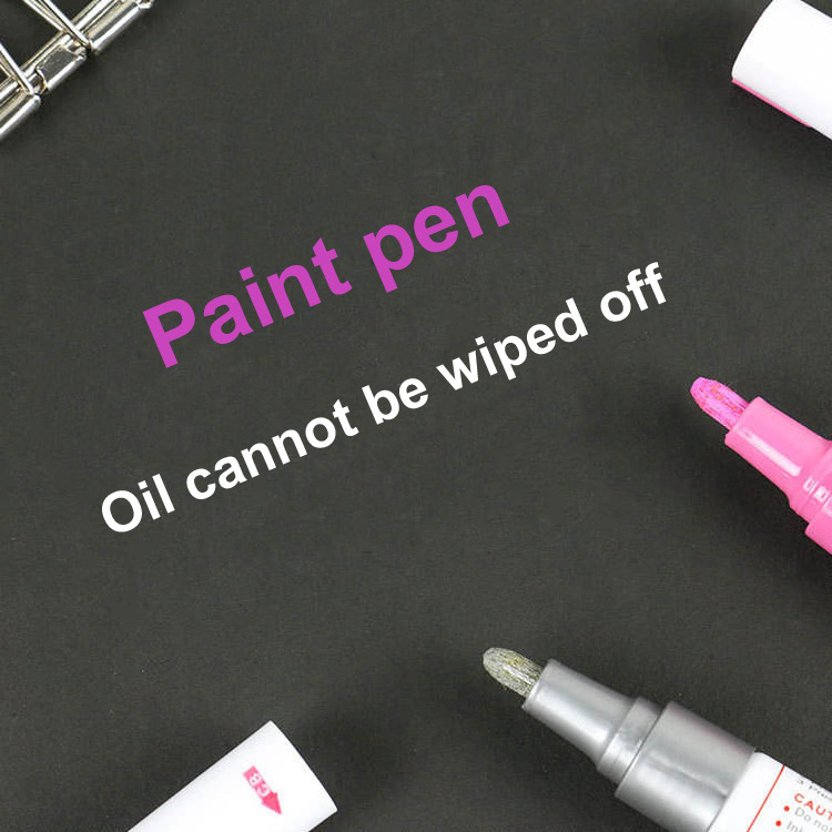 DIY Waterproof Permanent Album Graffiti Pen Oil Based Car Tyre Paint Dual Tip Fabric Marker Set Fabric Markers