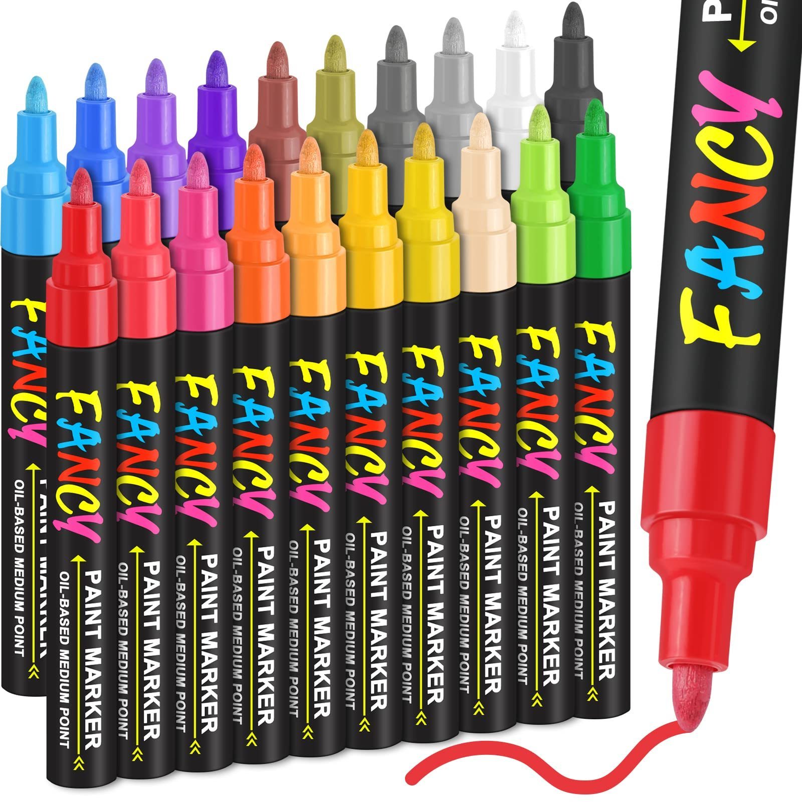 36Colors Uni Posca Paint Marker, Mitsubishi Poster Colour Marking Pen Medium Point