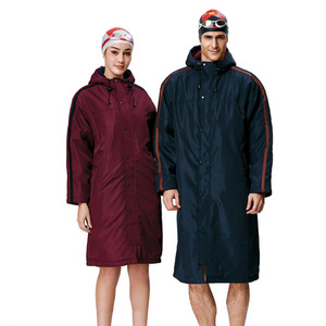 Custom Long Sleeve Changing Robe Waterproof Changing Robe Swim Parka