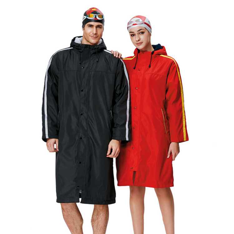 Custom Long Sleeve Changing Robe Waterproof Changing Robe Swim Parka