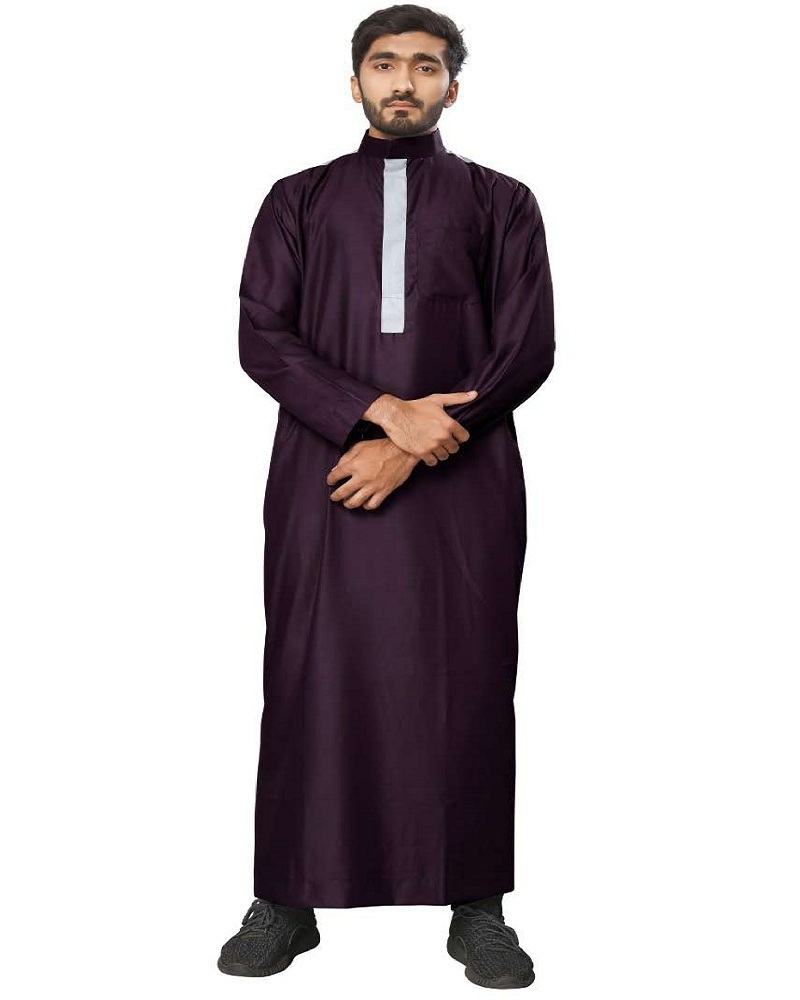 High Quality Muslim Design Thobe/Thawb Clothing Type And Middle East Ethnic Region Arabic Thobe/Jubba For Men