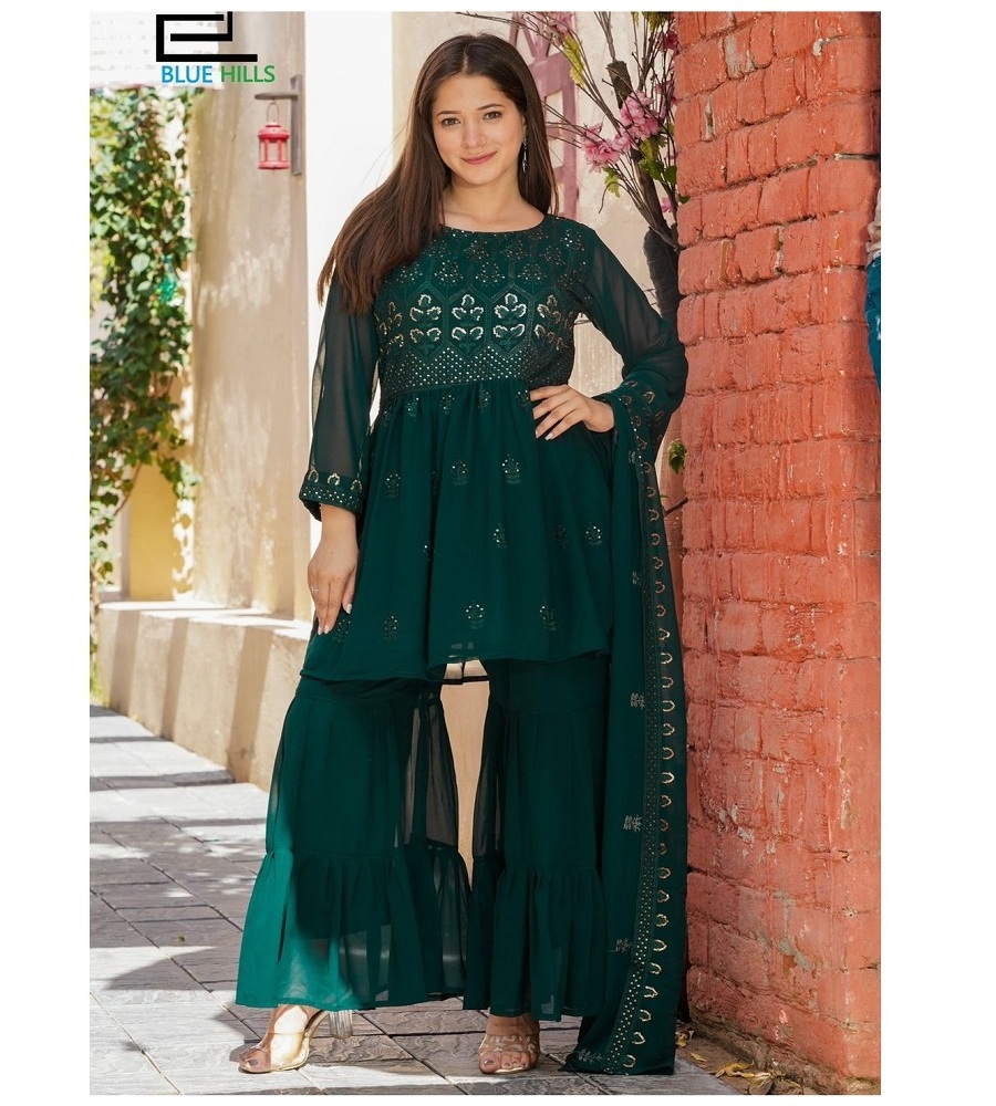 Indian & Pakistan clothing gharara designs punjabi girl sexy salwar suit neck designs Sarara sexy woman Dress 2022 India