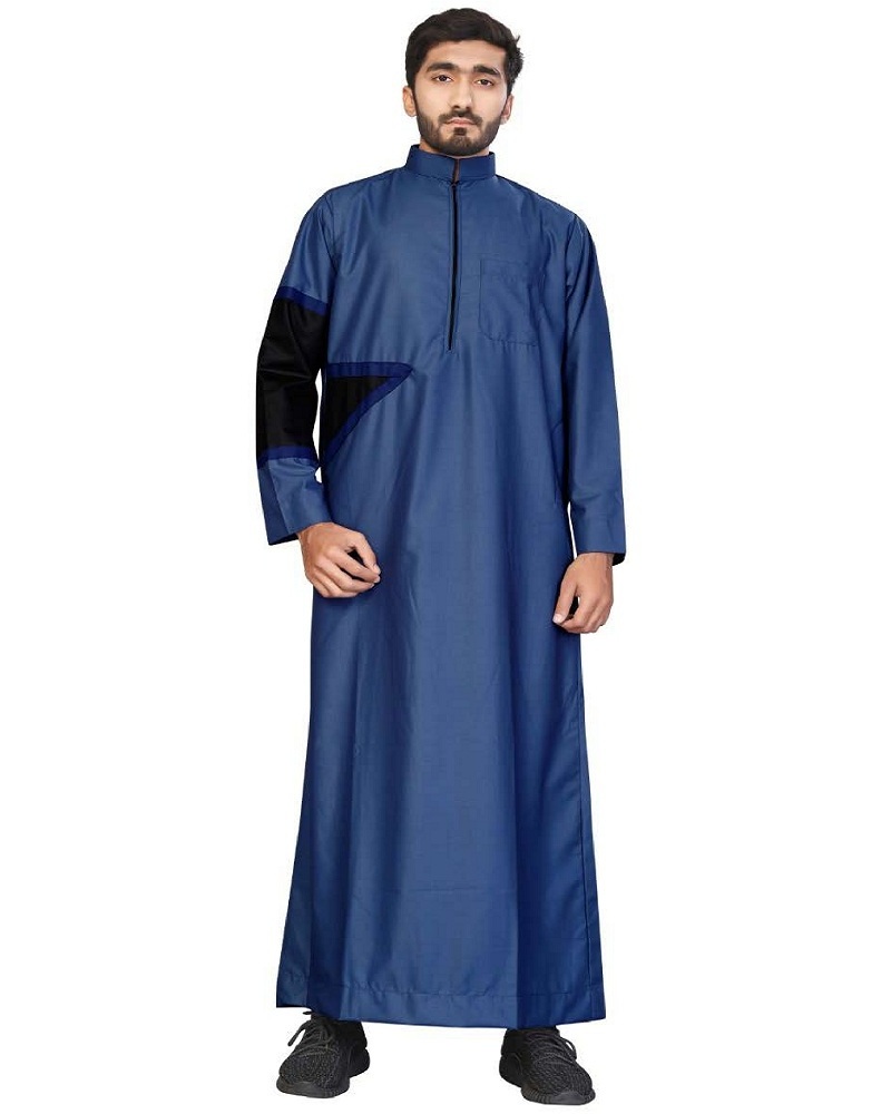 High Quality Muslim Design Thobe/Thawb Clothing Type And Middle East Ethnic Region Arabic Thobe/Jubba For Men