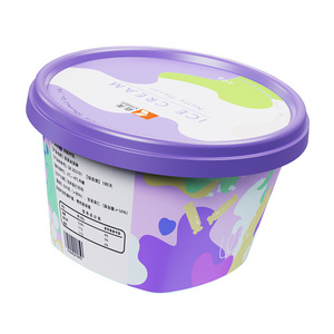 New Product iml packaging of yogurt plastic white round yoghurt cup yoghurt container with lid