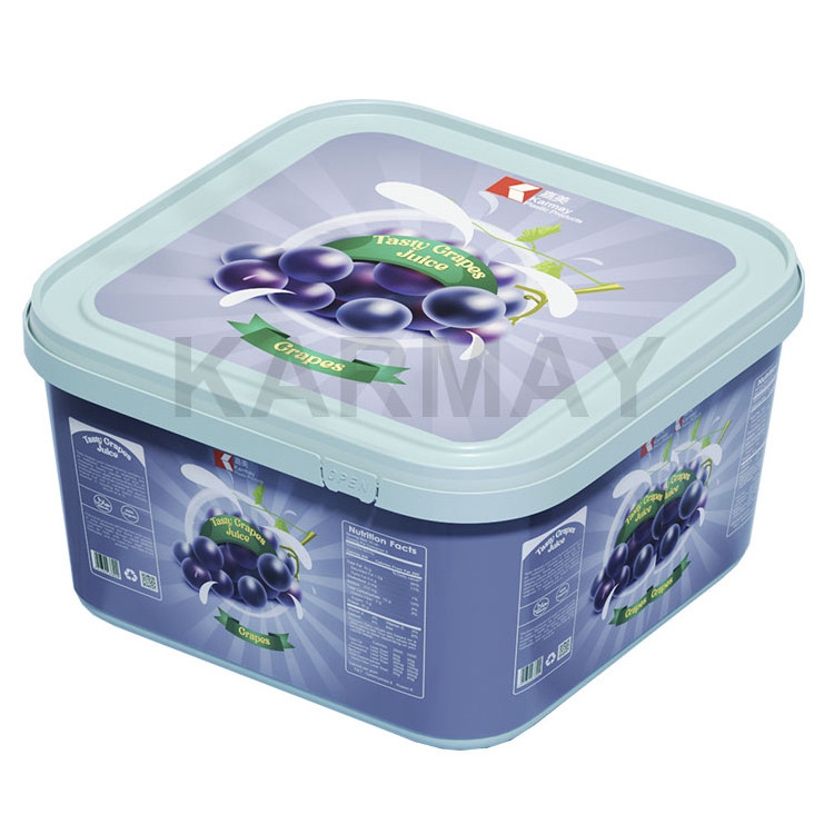 Hot Selling empty gelato pots food grade PP 2L 1000g frozen gelato box ice cream packaging