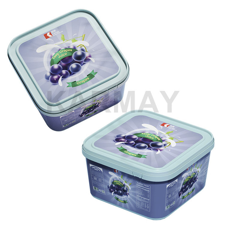 Hot Selling empty gelato pots food grade PP 2L 1000g frozen gelato box ice cream packaging