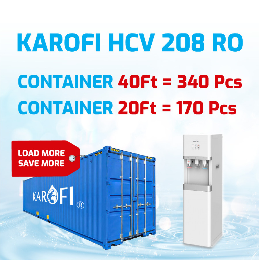 Karofi HCV208 RO Hot Cold Water Dispenser Best Seller with 5 Liters Large Tank Cooling technology by Compressor Made Vietnam