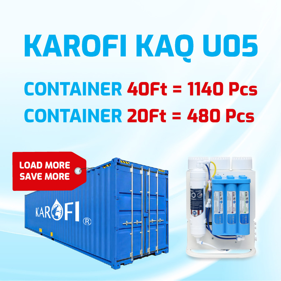 VIETNAM KAROFI KAQ-U05 High-Performance Reverse Osmosis Water Purifier Machine with 10 SMAX Filters Double Lifetime