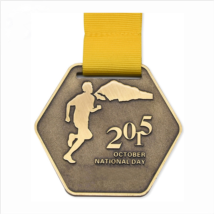 Customization of metal badges for gold medal commemorative cups in competitions trophies medals plaques