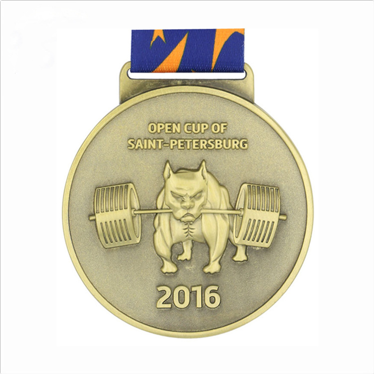 Customization of metal badges for gold medal commemorative cups in competitions trophies medals plaques