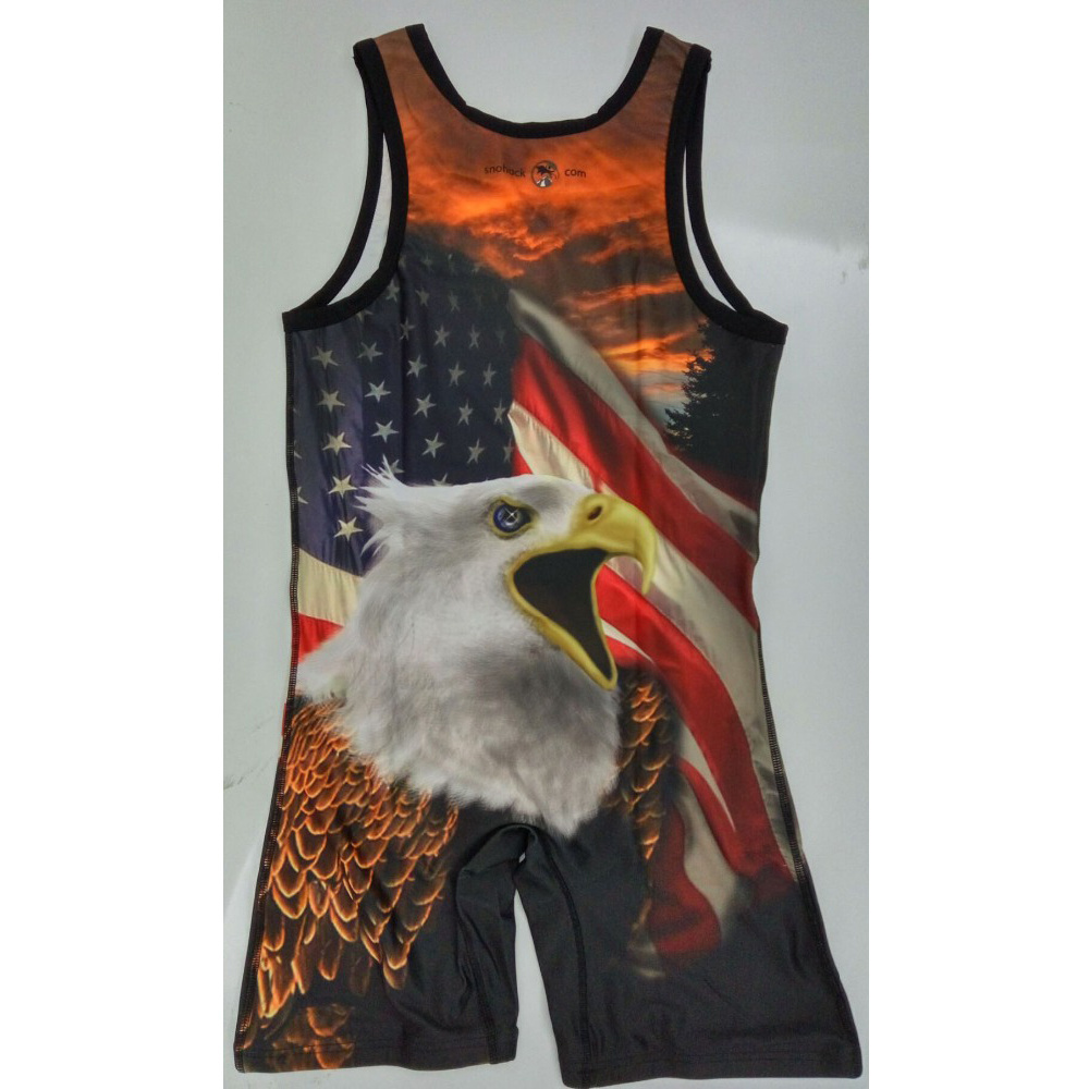 wholesale professional wrestling suit full sublimated custom wrestling singlet