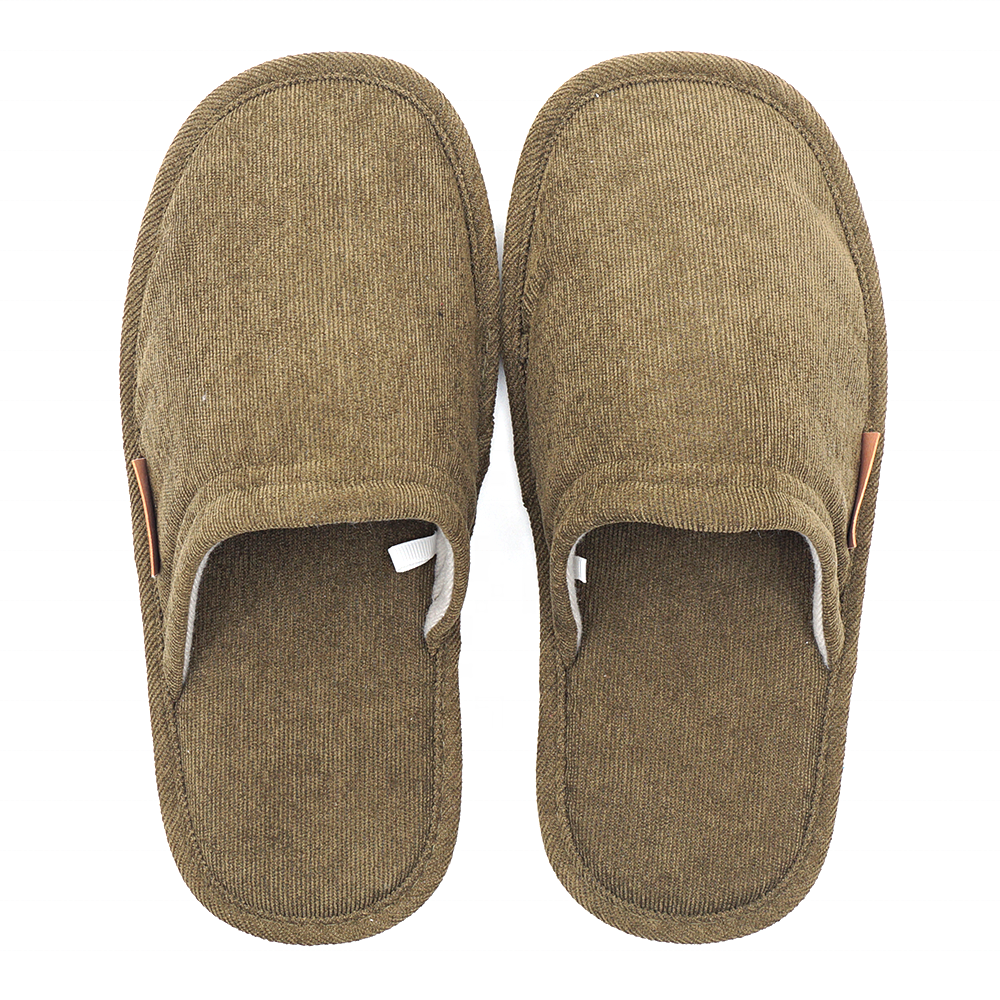 ladies morning shoes classic Corduroy men's and women's home slippers