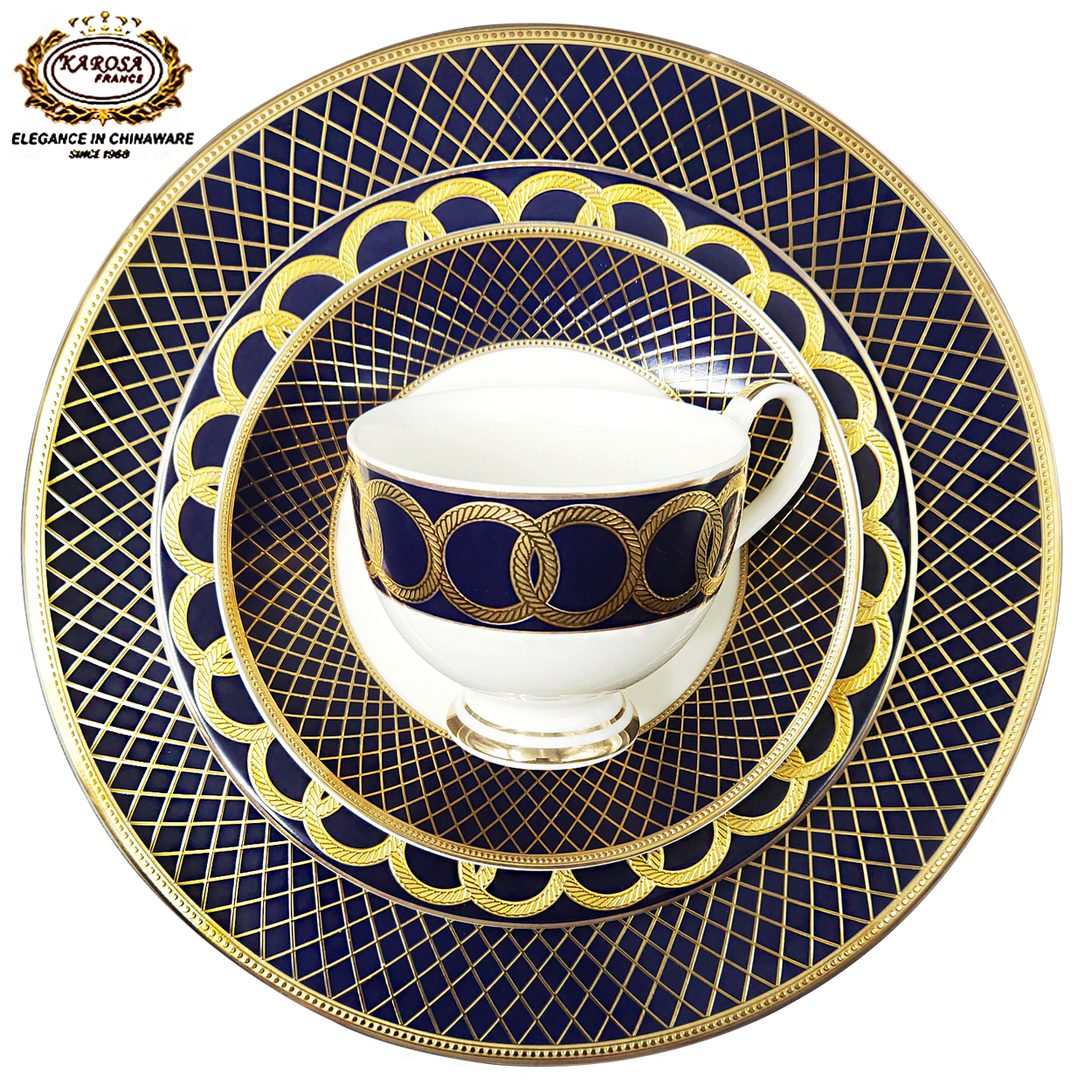 17 pcs high quality dark blue 6 cups with 6 saucers 1 teapot 1milk pot 1sugar  pot  porcelain coffee mug  and  tea  set