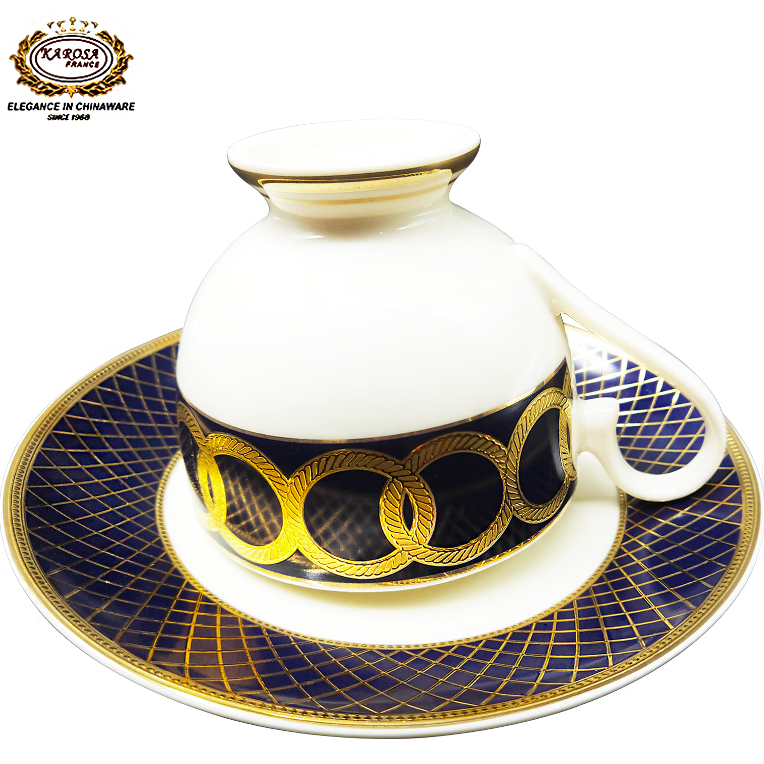 17 pcs high quality dark blue 6 cups with 6 saucers 1 teapot 1milk pot 1sugar  pot  porcelain coffee mug  and  tea  set