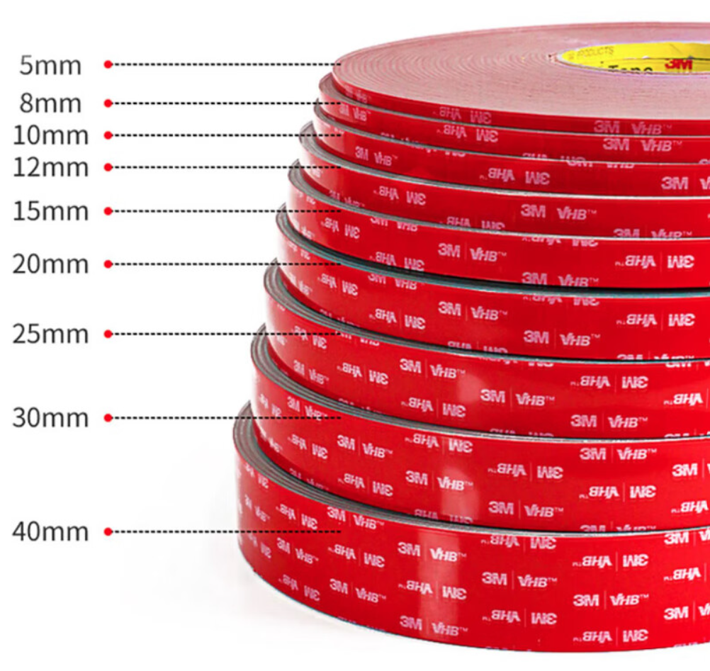 3M VHB tape 5962 Permanent bonding tape,Conformable Black Foam with Acrylic Adhesive,1.55mm thickness