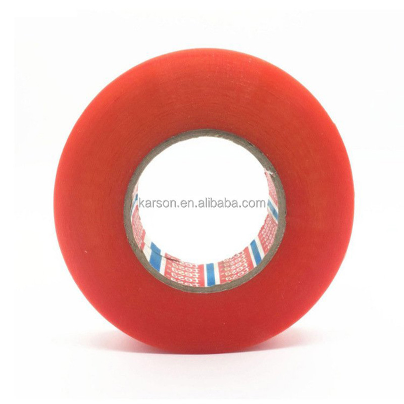 4965 Equivalent Red Liner Clear Polyester Film Strong Acrylic Adhesive Double Sided PET Tape