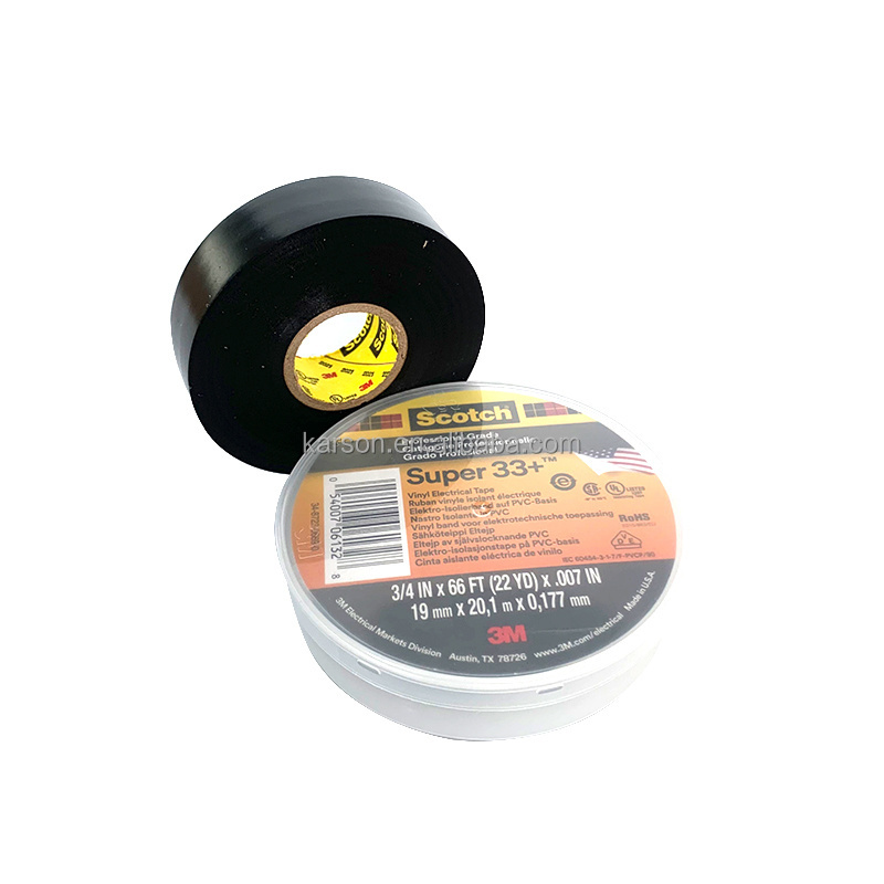 Scot ch Super 33+ Vinyl Electrical Tape 3M Electrical Tape 33# Scot ch Tape 19mmx9.1m One Roll