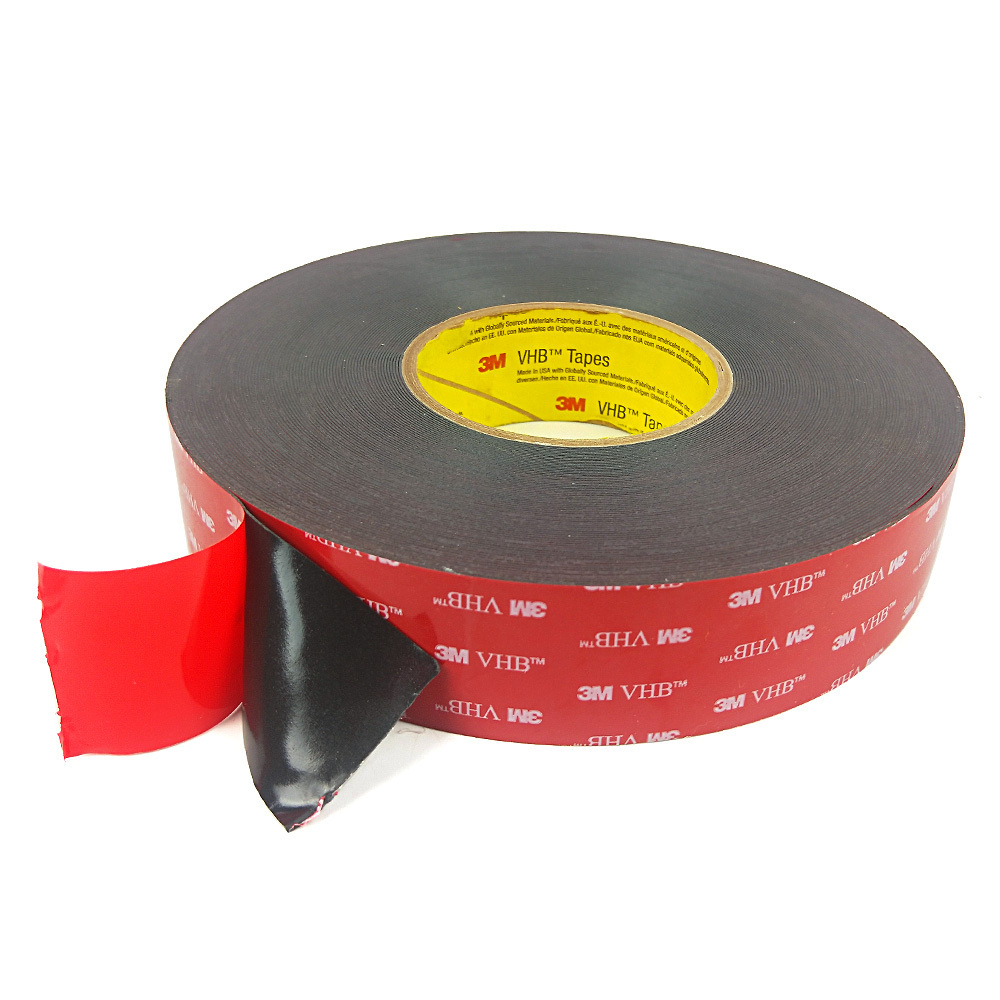 3M 5925 Double Sided Adhesive Thickened VHB Black Strong Traceless 0.64 Thick High Temperature Resistant Adhesive Tape