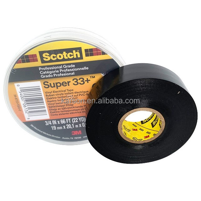 Scot ch Super 33+ Vinyl Electrical Tape 3M Electrical Tape 33# Scot ch Tape 19mmx9.1m One Roll