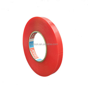 4965 Equivalent Red Liner Clear Polyester Film Strong Acrylic Adhesive Double Sided PET Tape