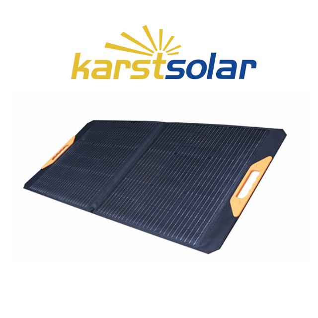 Foldable Portable Solar Panel 100 Watt 12 Volt Monocrystalline Solar Suitcase with Waterproof Charge Controller