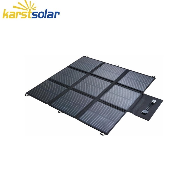 Karstsolar 120w 200w 500w Outdoor Portable Folding Solar Panel Photovoltaic for Portable Power Station Bag Backpack Caravan Rv