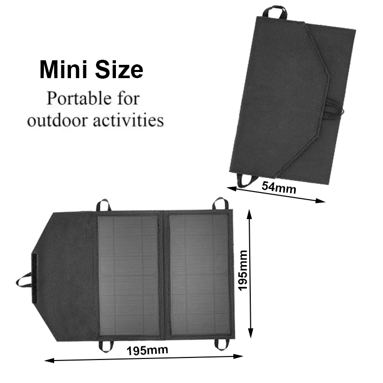 New Outdoor Lightweight Mini 5w 10w 15w 20w 12v 21w 28w Etfe Foldable Portable Solar Panel Outdoor Charger for Camping Phone