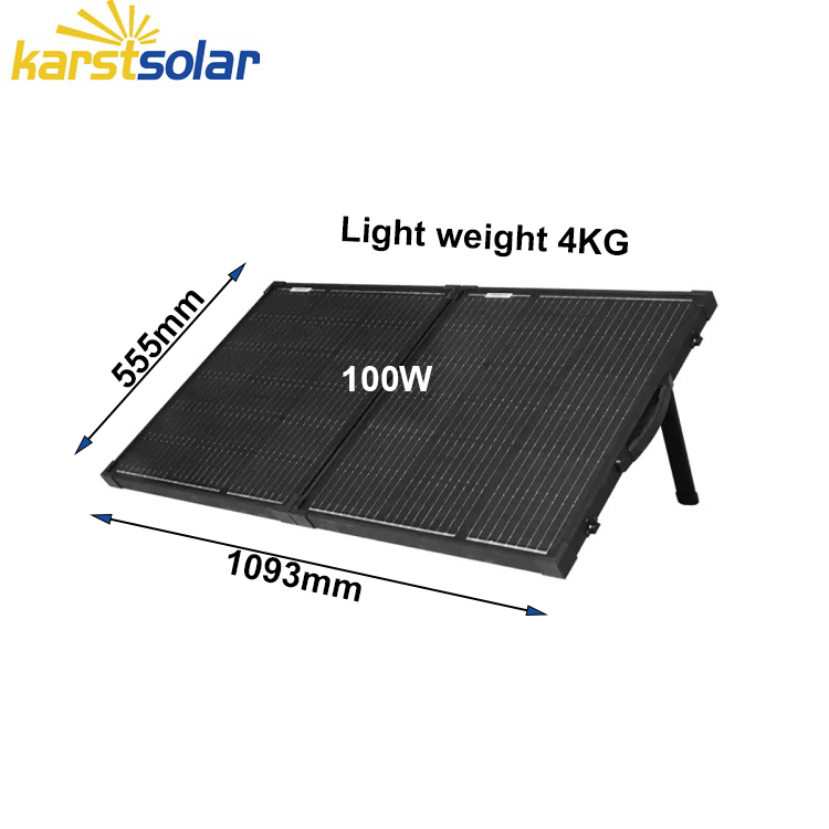 Choose Folding Aluminium Framed Solar Panel For  Usb Devices Motorhome Caravan Boat other outdoor applications