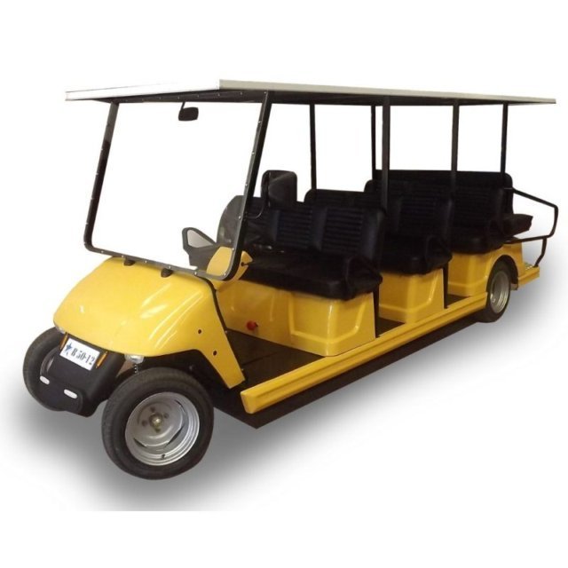 Golf Carts with <8 seats Battery Powered 8 Seated Golf Car electric tranvel and carying side open