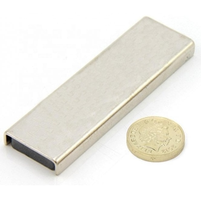 Industrial Ceramic Ferrite Channel Magnet Rectangular 76x24x6.5mm