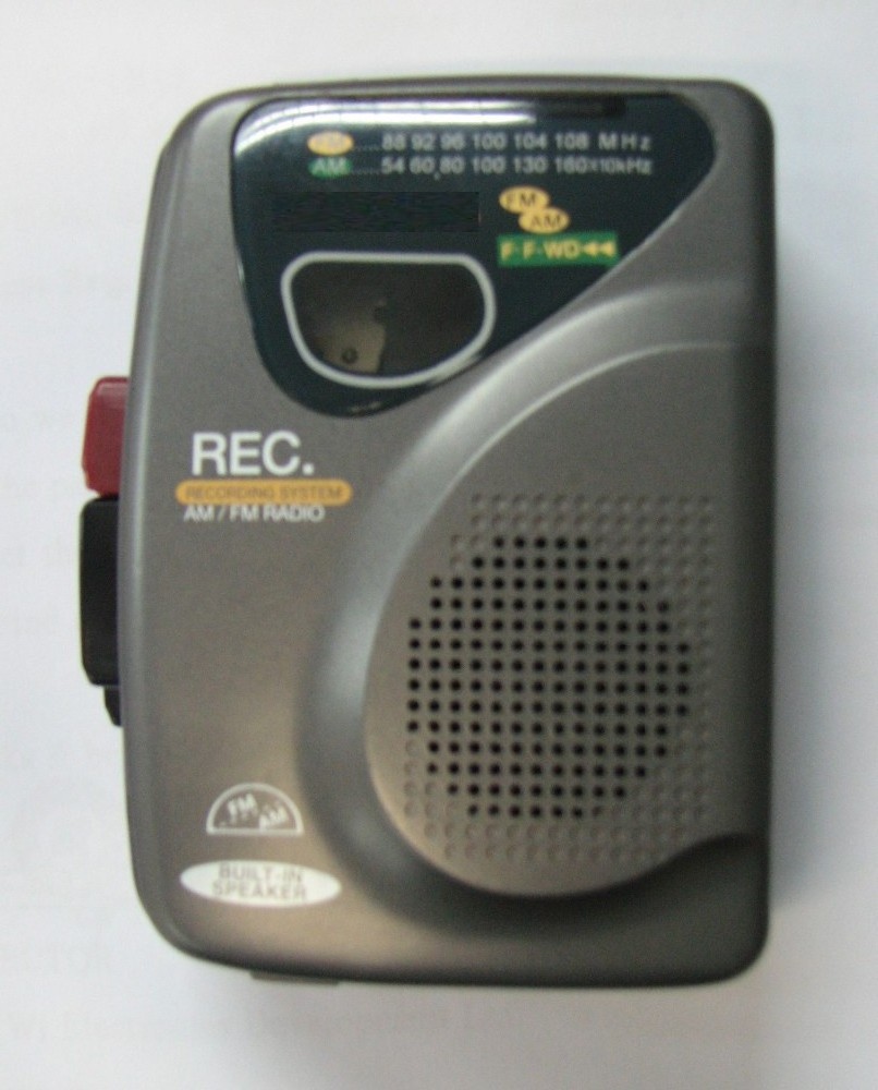 Portable Audio Cassette Player and cassette recorder with AM/FM radio with earphone